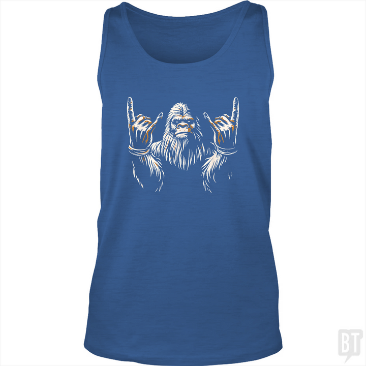 Bigfoot Rock On Tank Top