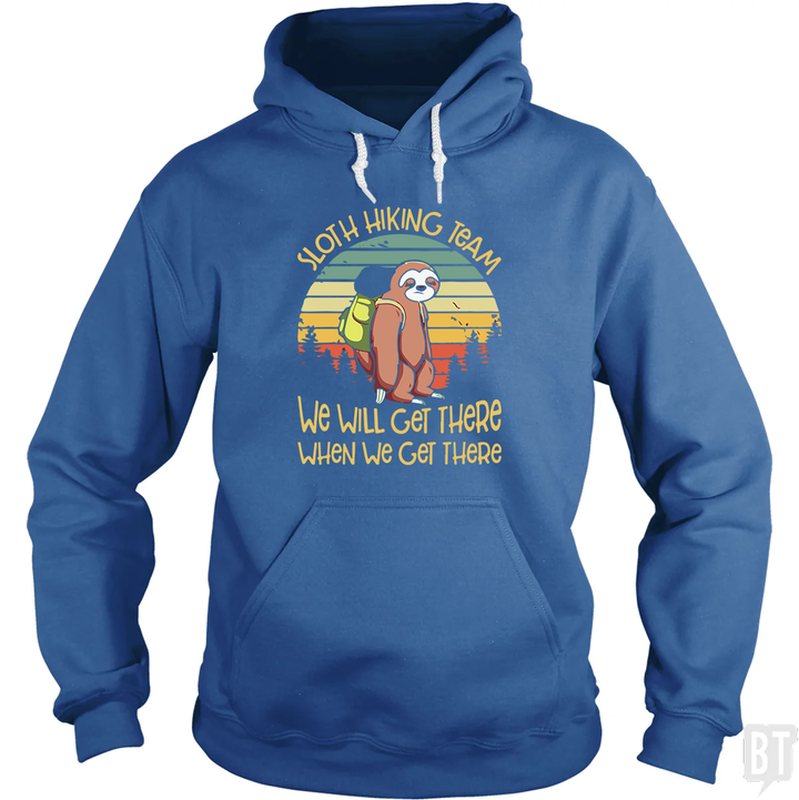 Funny Sloth Hiking Team #2 Hoodie