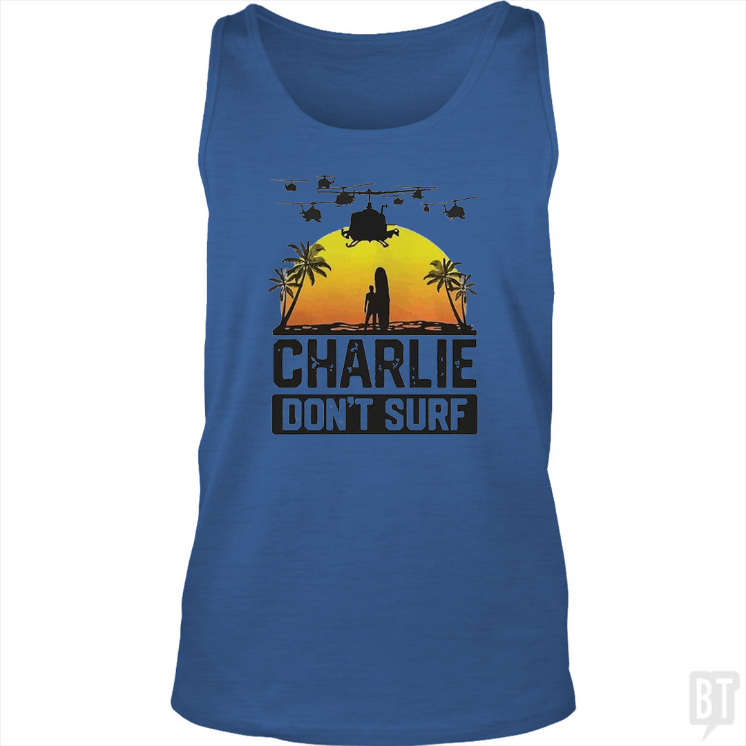 Charlie Don't Surf Summer Vacation Tank Top