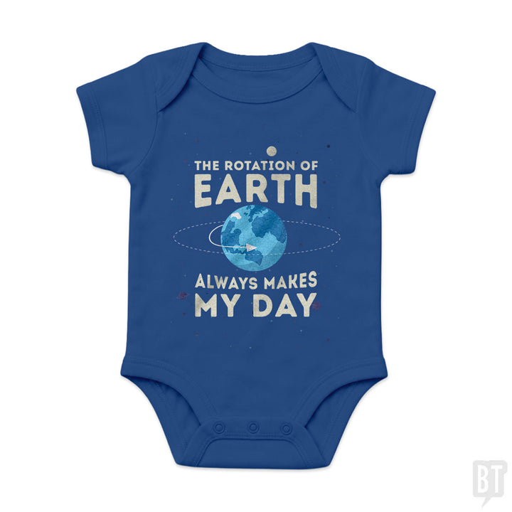 Earth Rotation Baby One-Piece