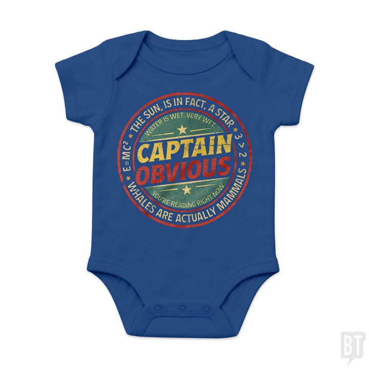 Captain Obvious Baby One-Piece