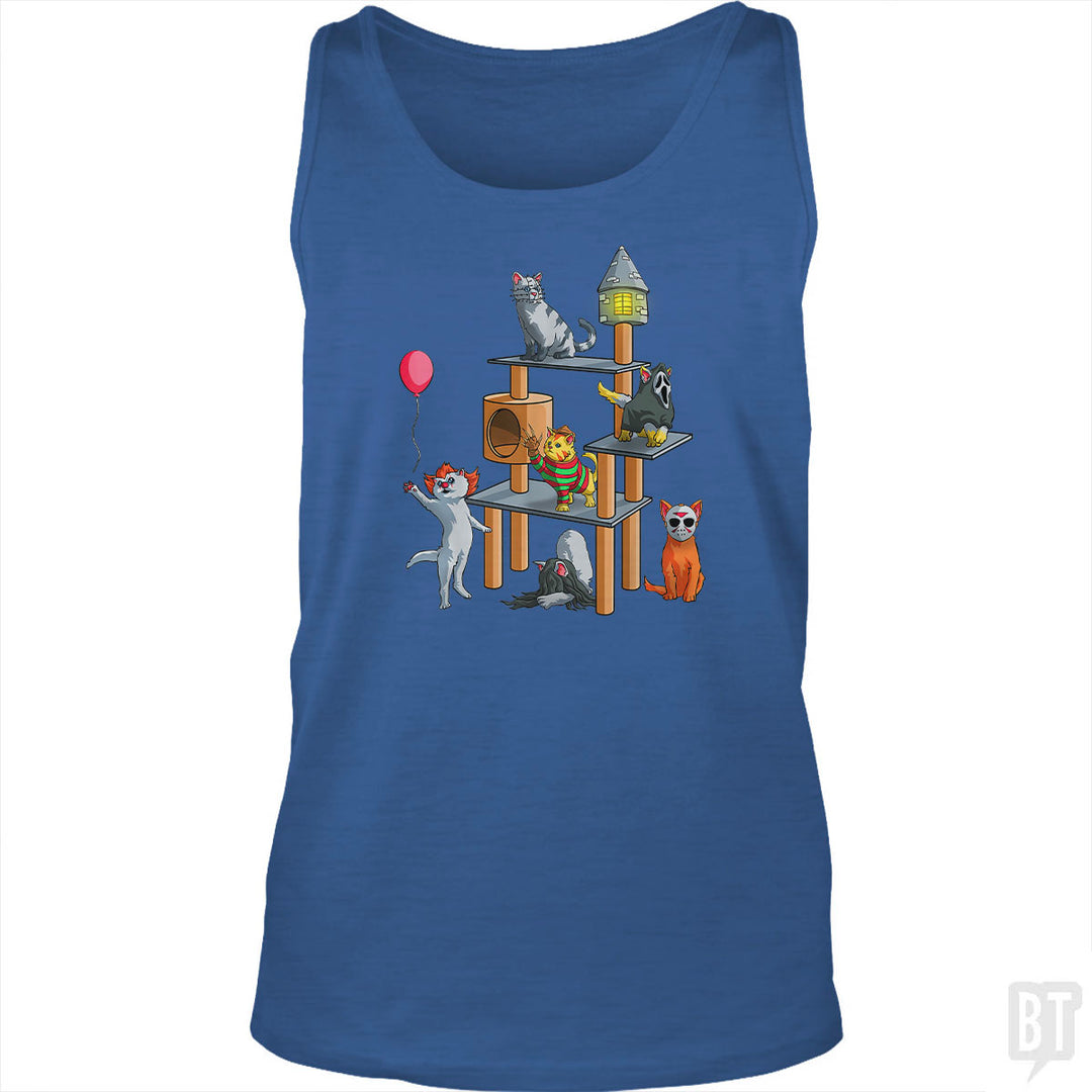Cat Horror Movies Tank Top