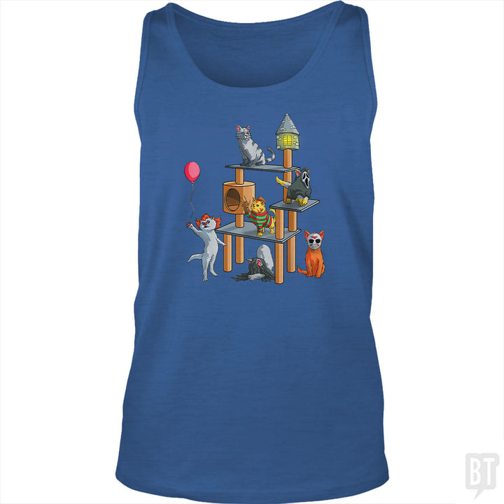 Cat Horror Movies Tank Top