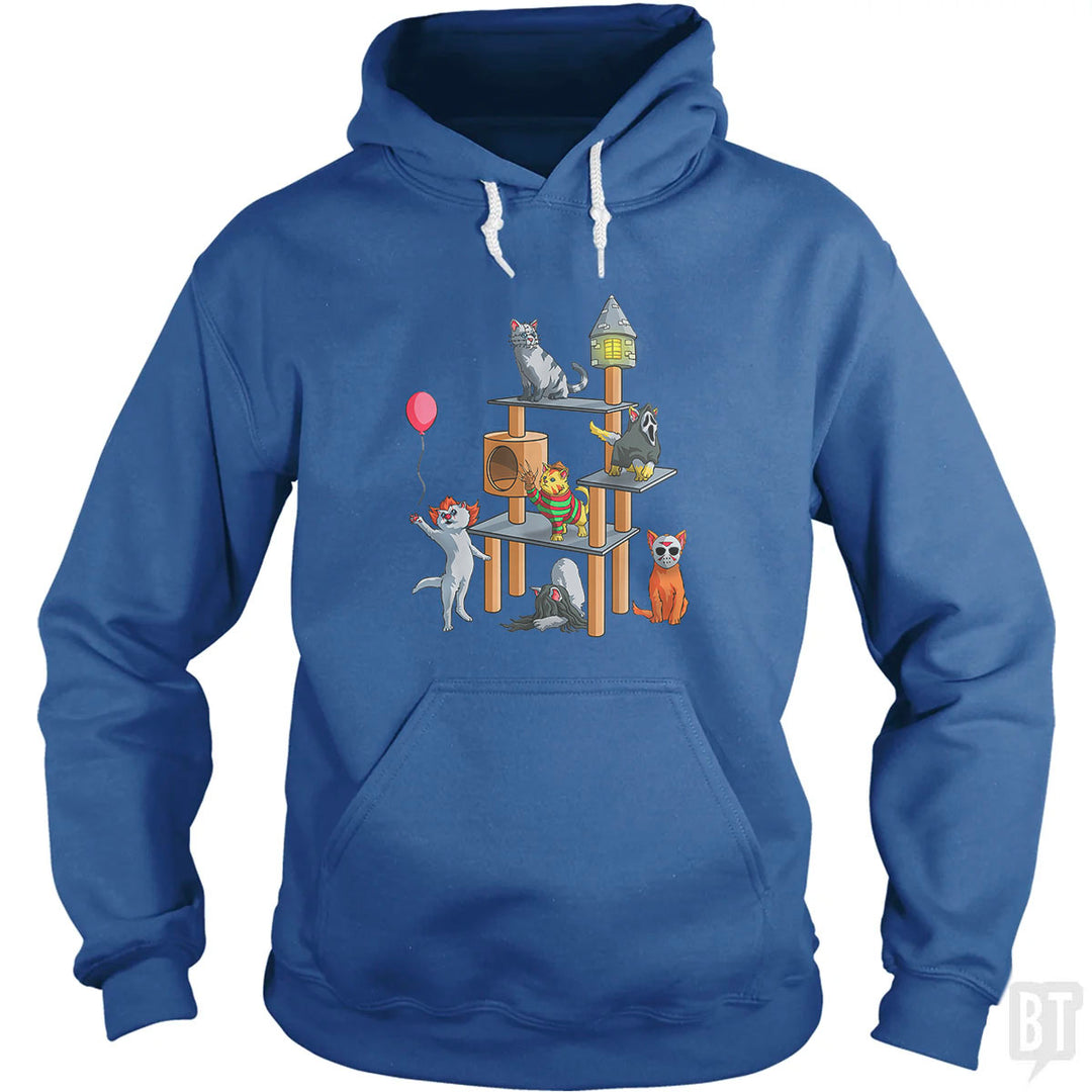 Cat Horror Movies Hoodie
