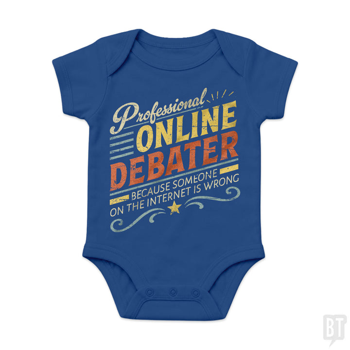 Professional Online Debater Baby One-Piece