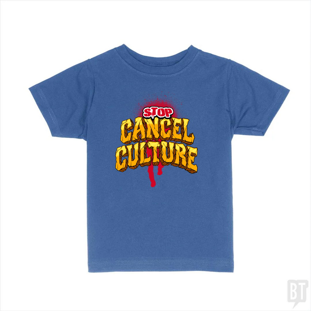 Stop Cancel Culture Kids Shirt