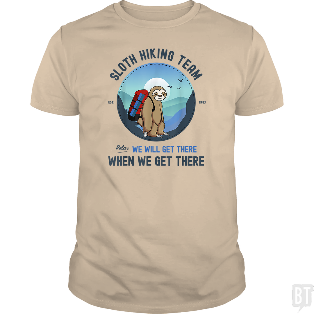 Funny Sloth Hiking Team