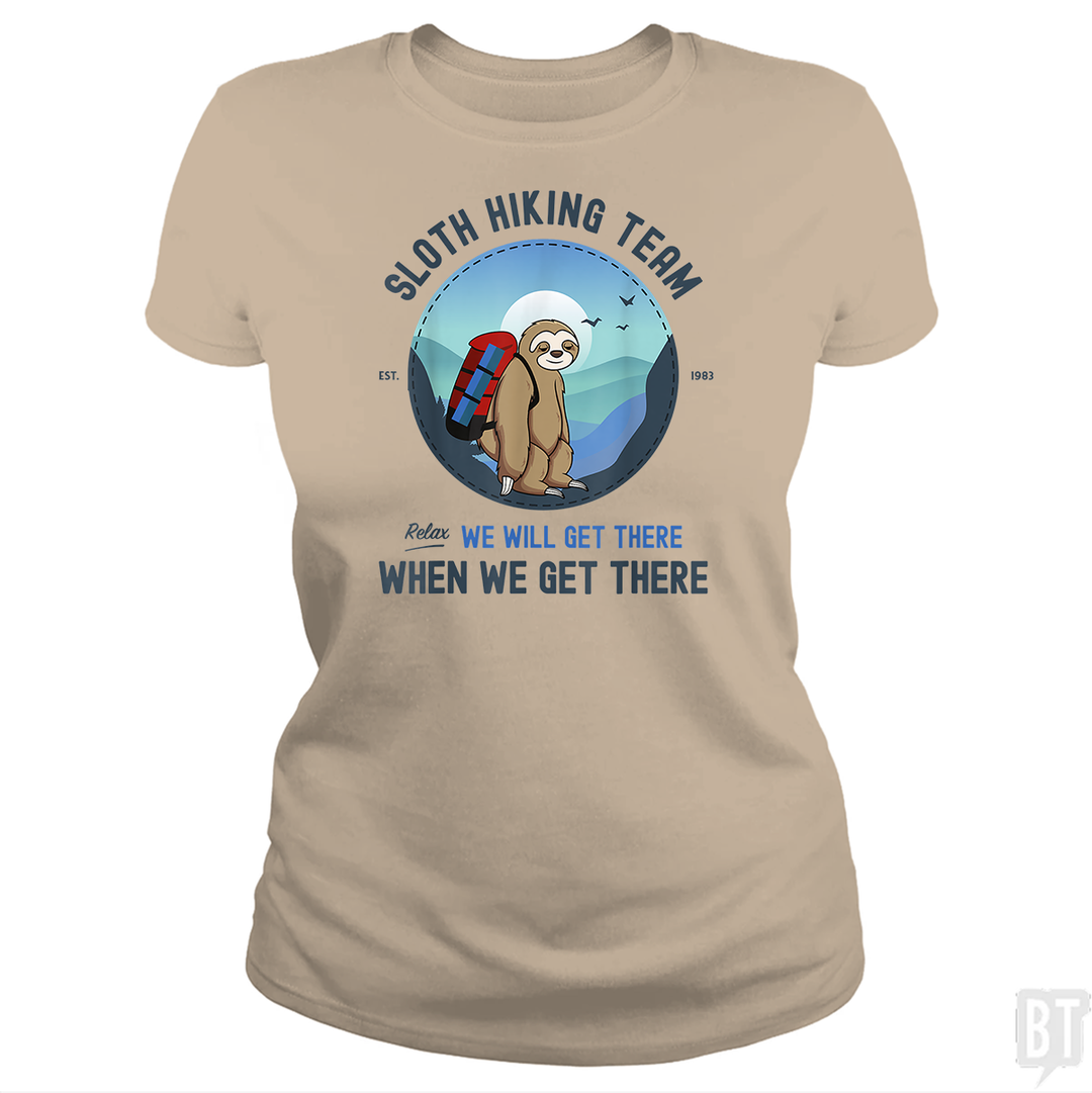 Funny Sloth Hiking Team