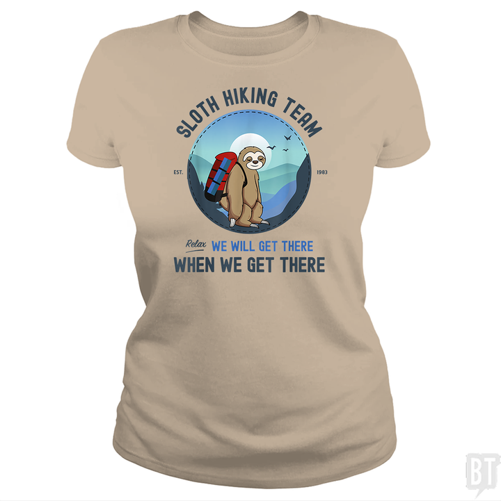 Funny Sloth Hiking Team