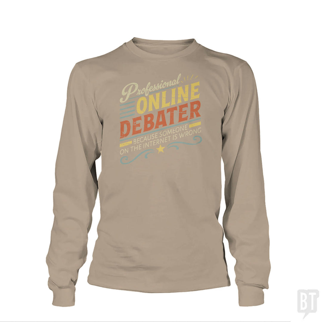 Professional Online Debater Long Sleeve