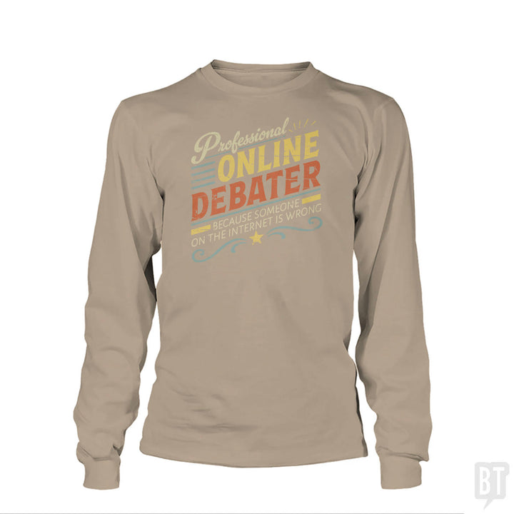 Professional Online Debater Long Sleeve