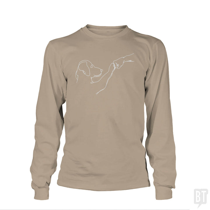 Dog and Human Fist Bump Long Sleeve