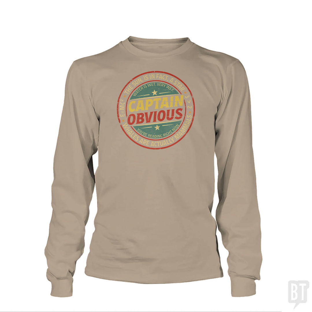Captain Obvious Long Sleeve