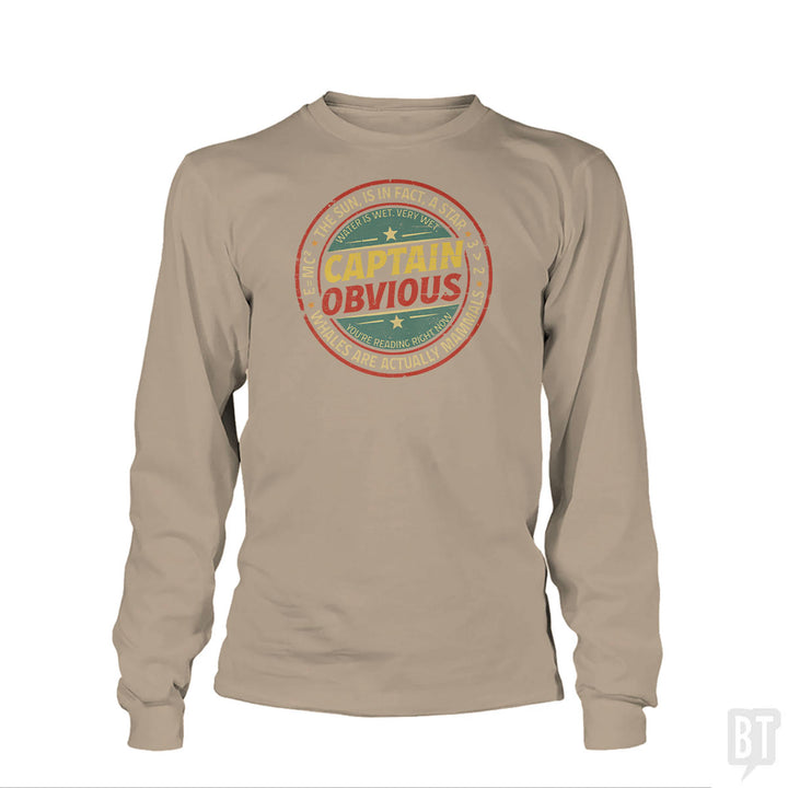 Captain Obvious Long Sleeve