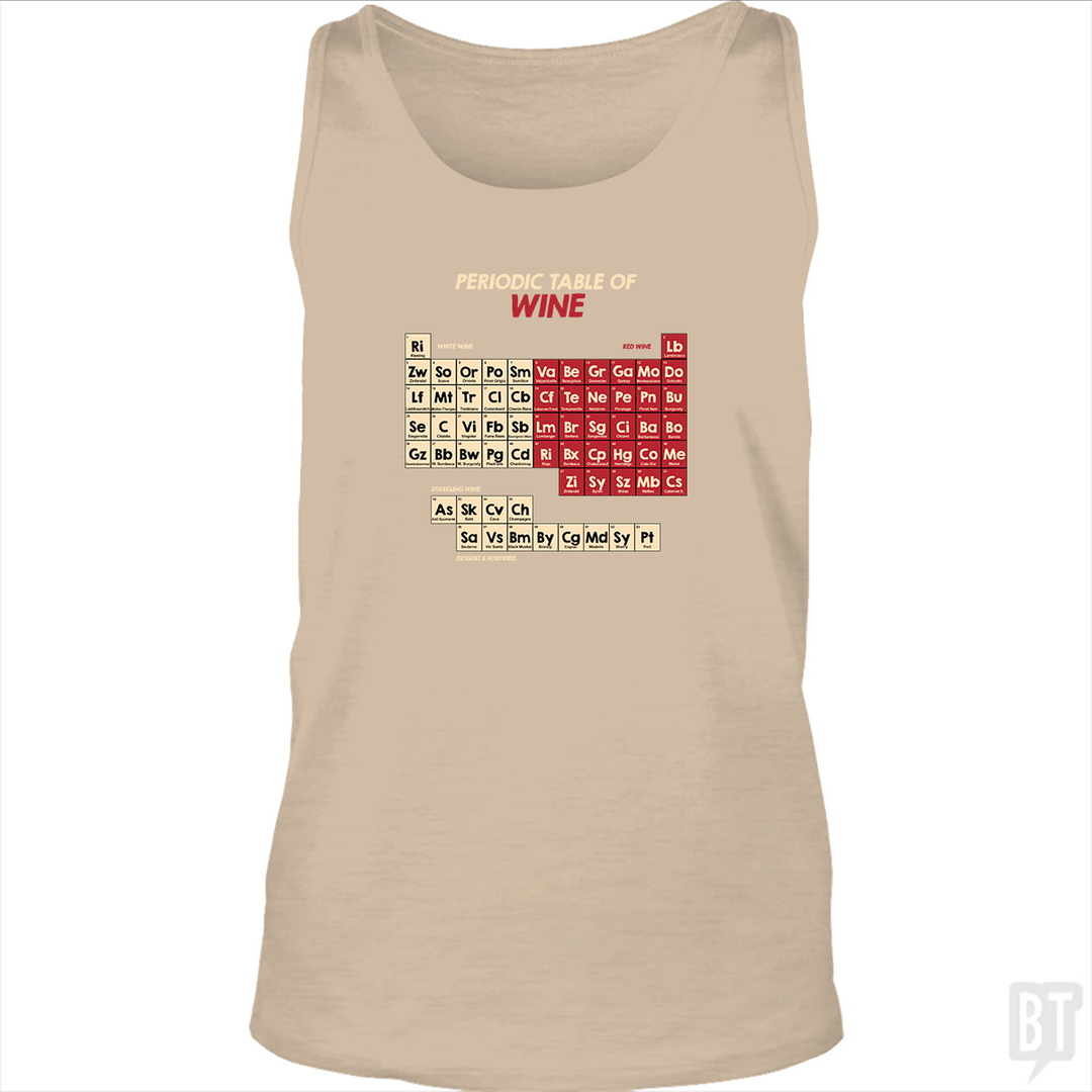 Periodic Table Of Wine Tank Top