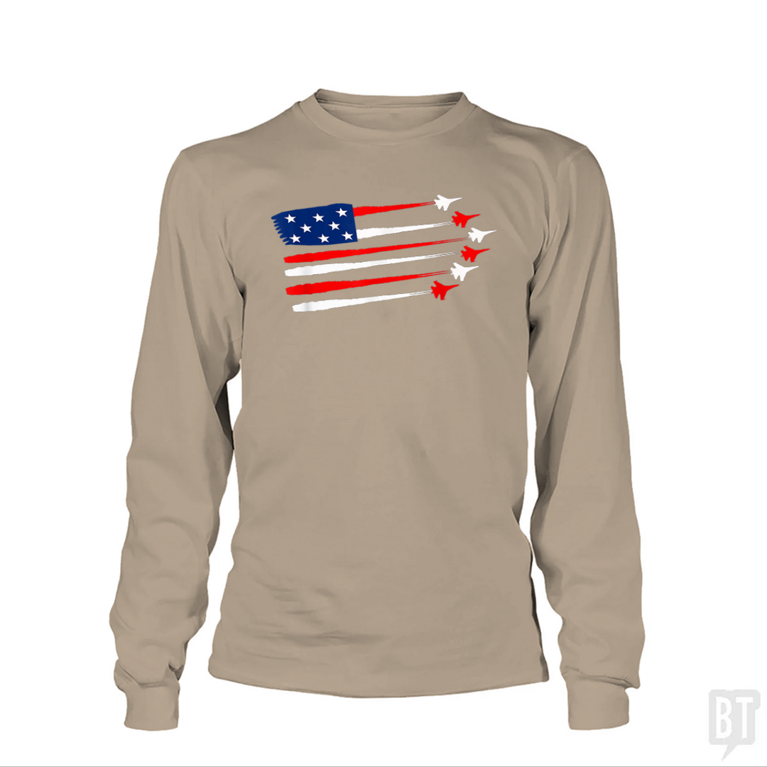 Fighter Jet American Long Sleeve
