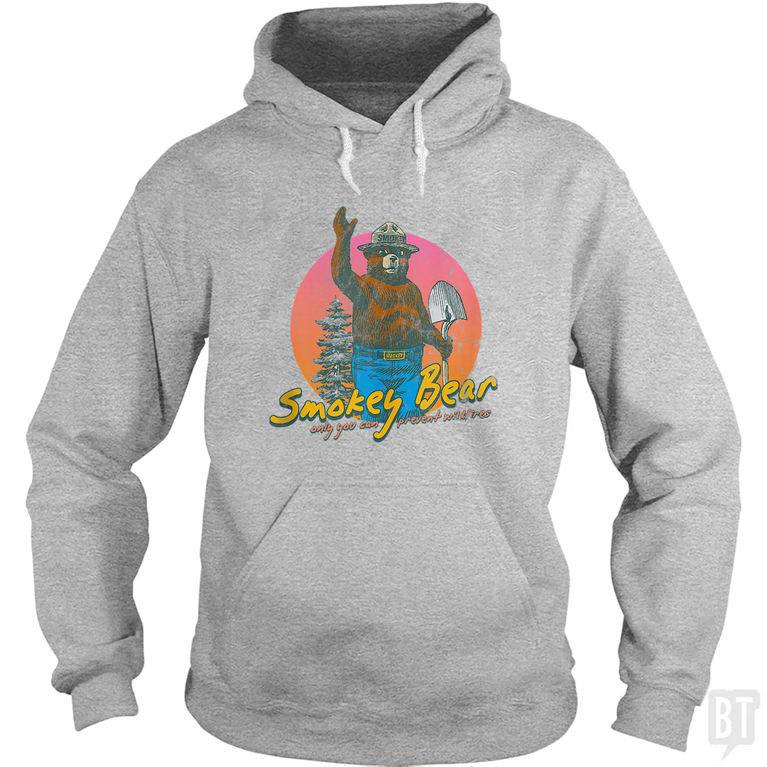 Smokey Bear Retro Hoodie