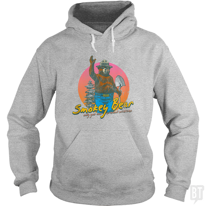 Smokey Bear Retro Hoodie