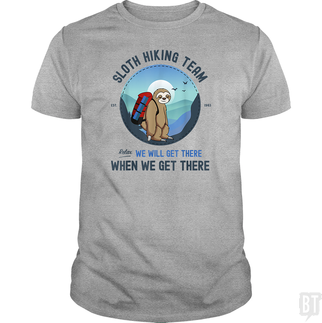 Funny Sloth Hiking Team