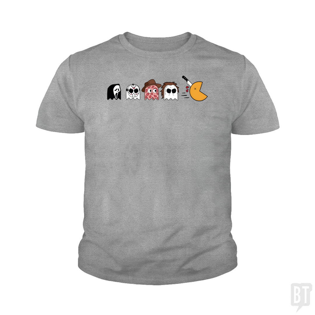 Halloween Horror Characters Kids Shirt