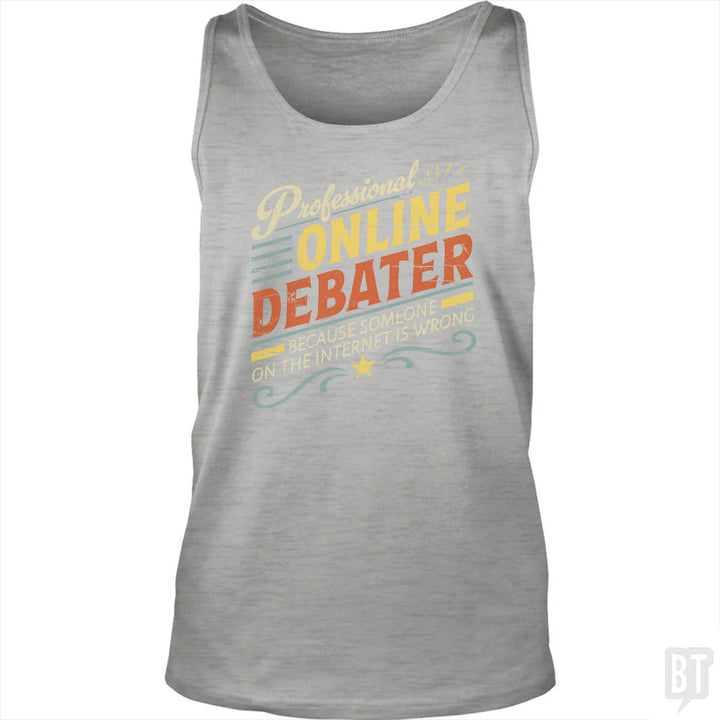 Professional Online Debater Tank Top