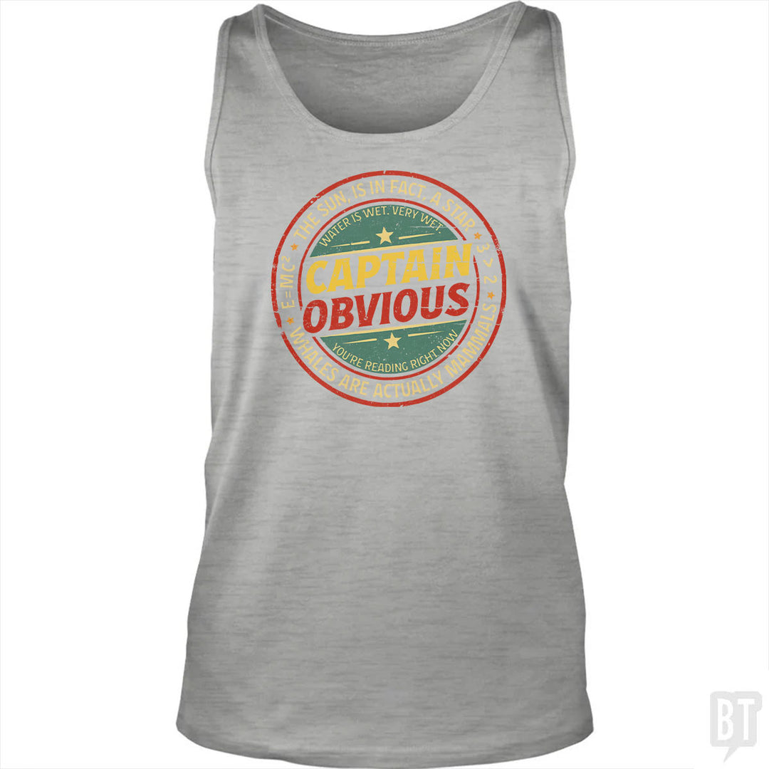 Captain Obvious Tank Top