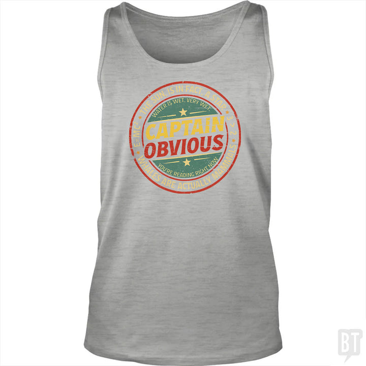 Captain Obvious Tank Top