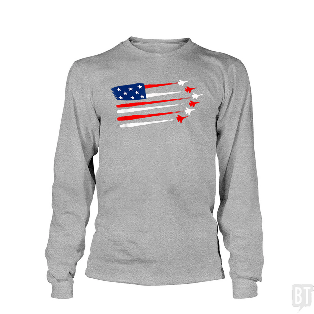 Fighter Jet American Long Sleeve