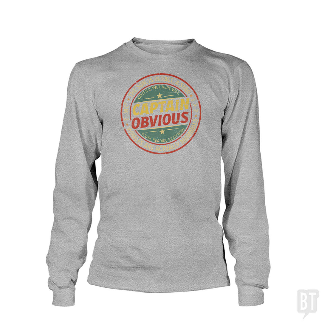 Captain Obvious Long Sleeve