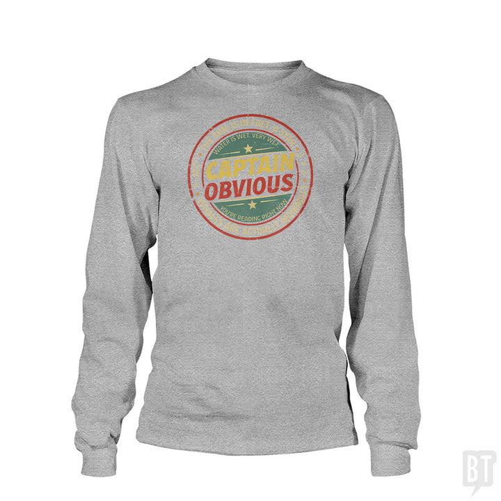 Captain Obvious Long Sleeve