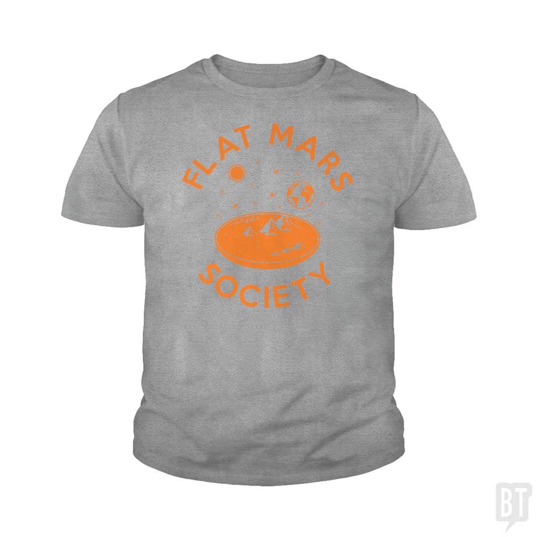 Flat Mars Society Kids Shirt