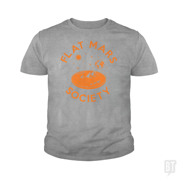 Flat Mars Society Kids Shirt