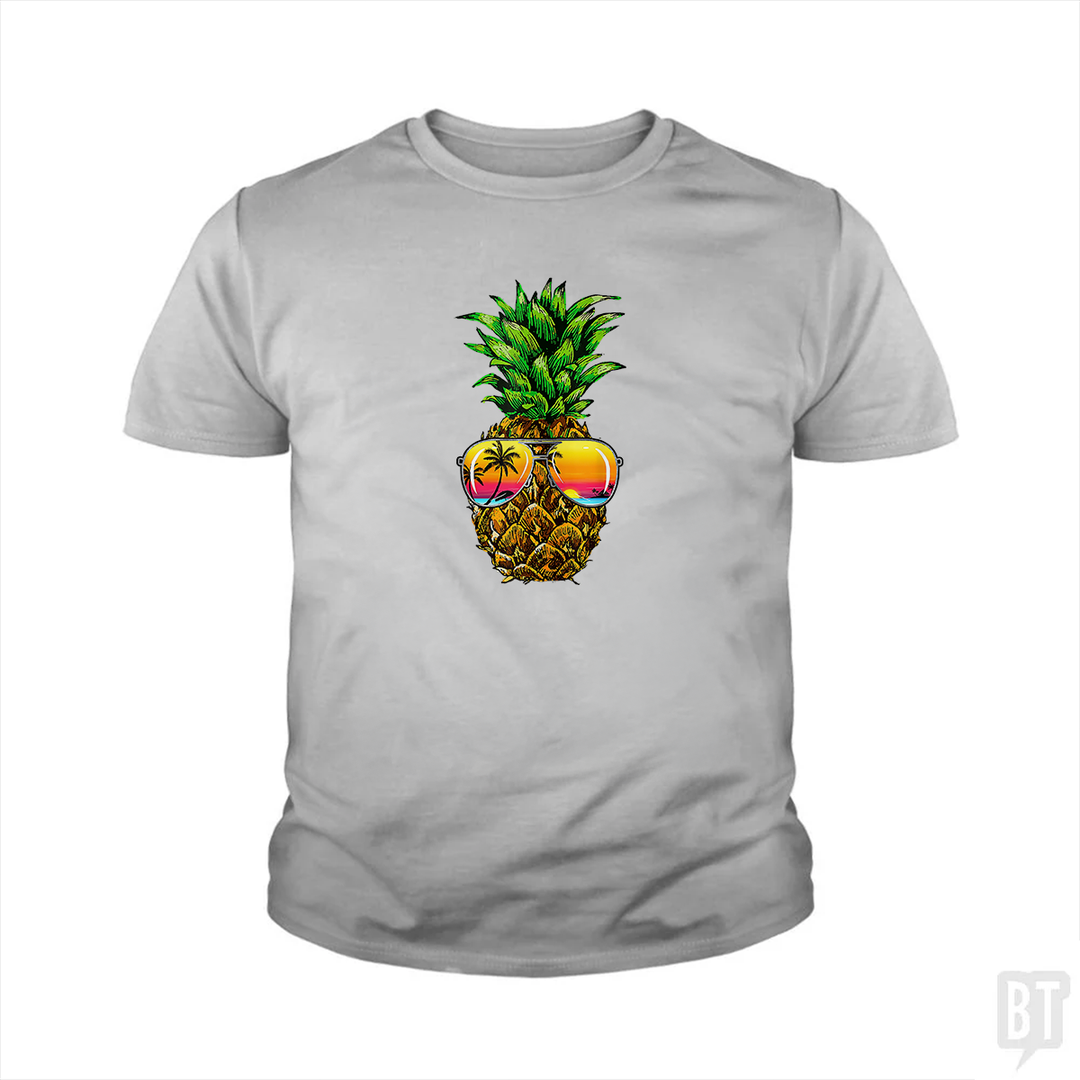 Sunglasses Pineapple Kids Shirt