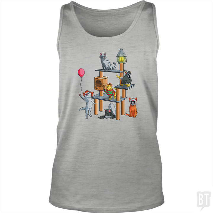 Cat Horror Movies Tank Top