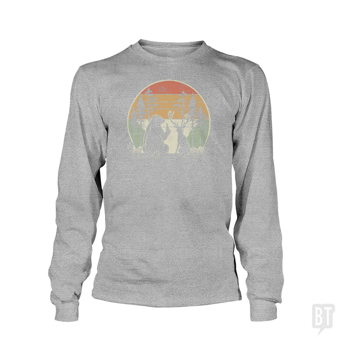 Bear And Deer Share A Beer Long Sleeve