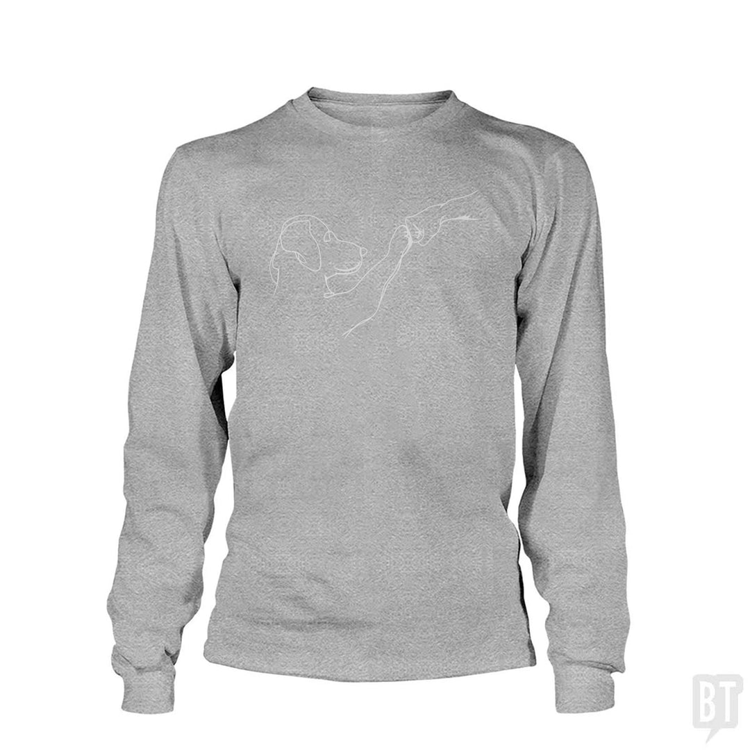 Dog and Human Fist Bump Long Sleeve