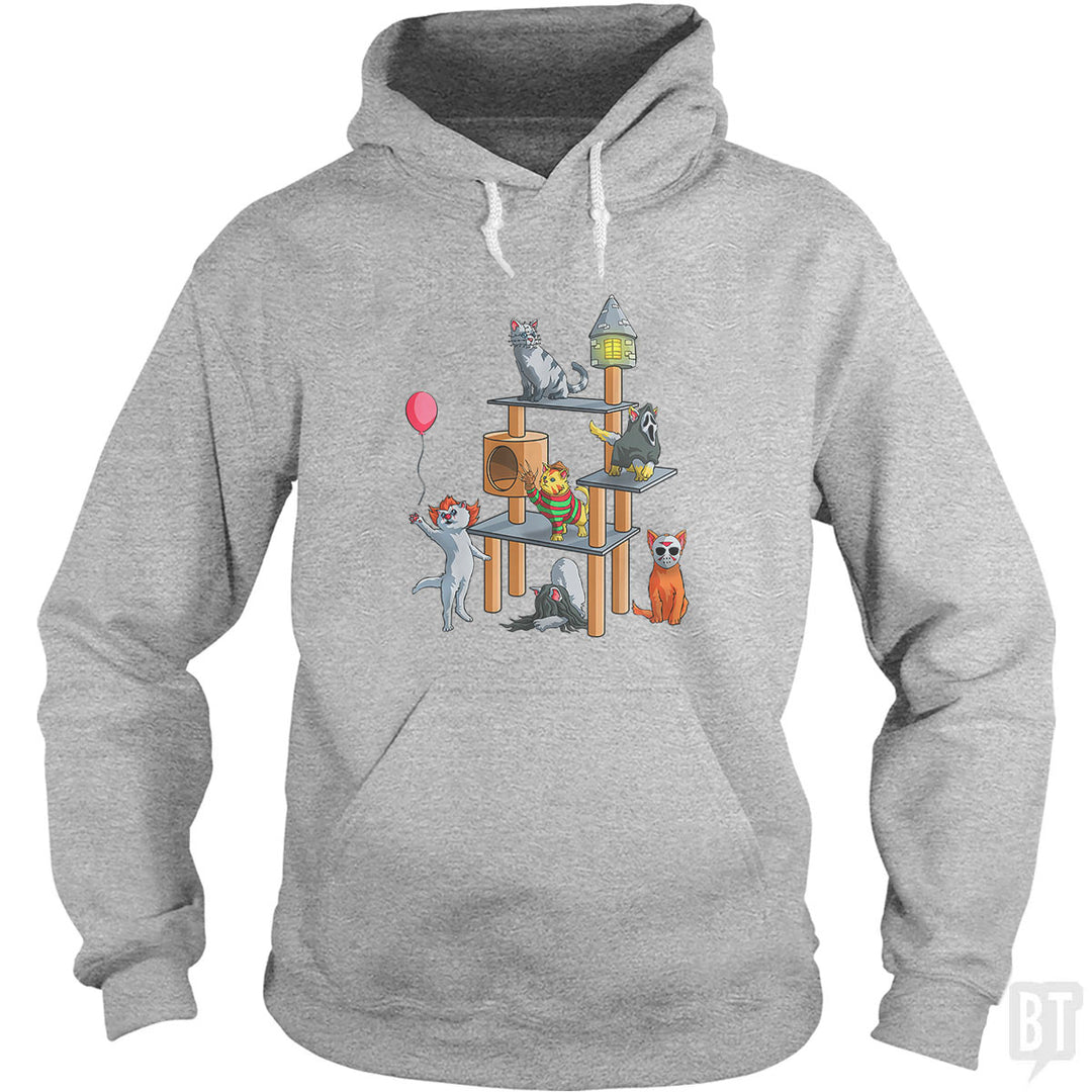 Cat Horror Movies Hoodie