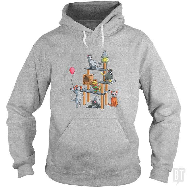 Cat Horror Movies Hoodie