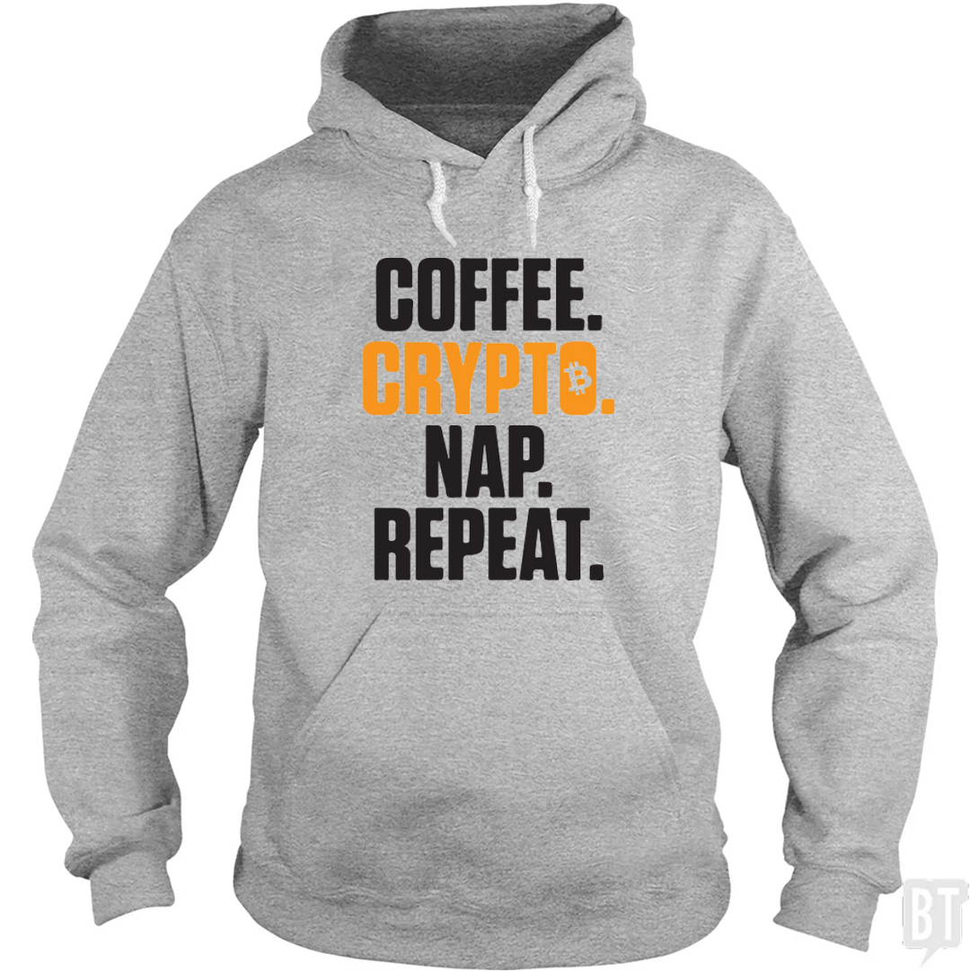 Coffee Crypto Nap Repeat Hoodie