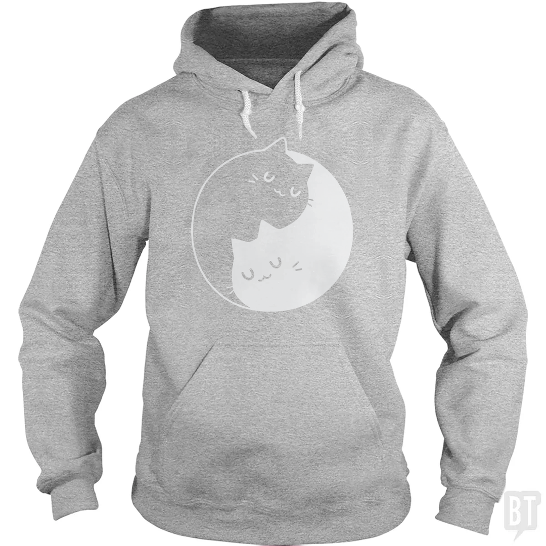 Yin Yang Cats Hoodie
