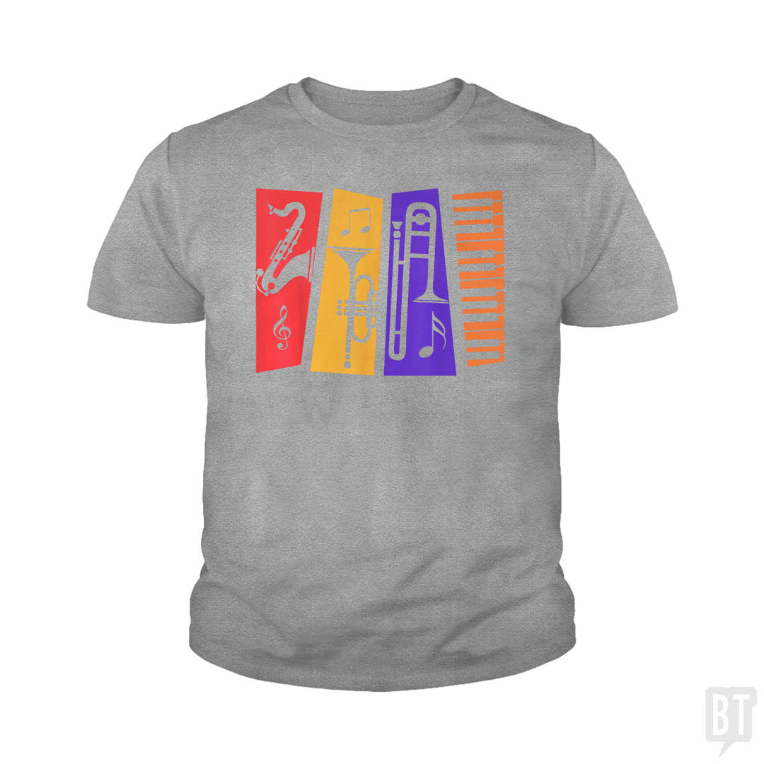 Jazz Music Kids Shirt