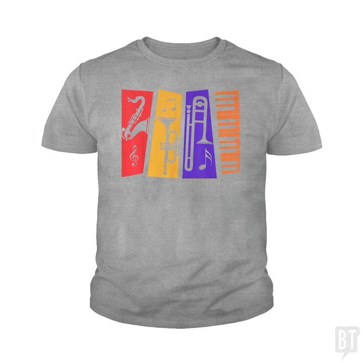 Jazz Music Kids Shirt