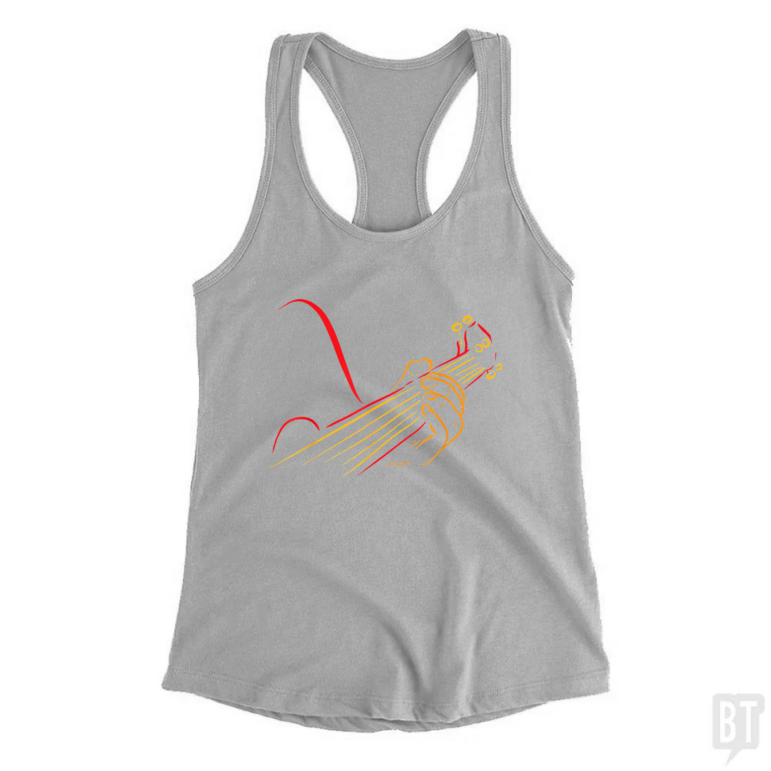 Playing Guitar Music Life Tank Top
