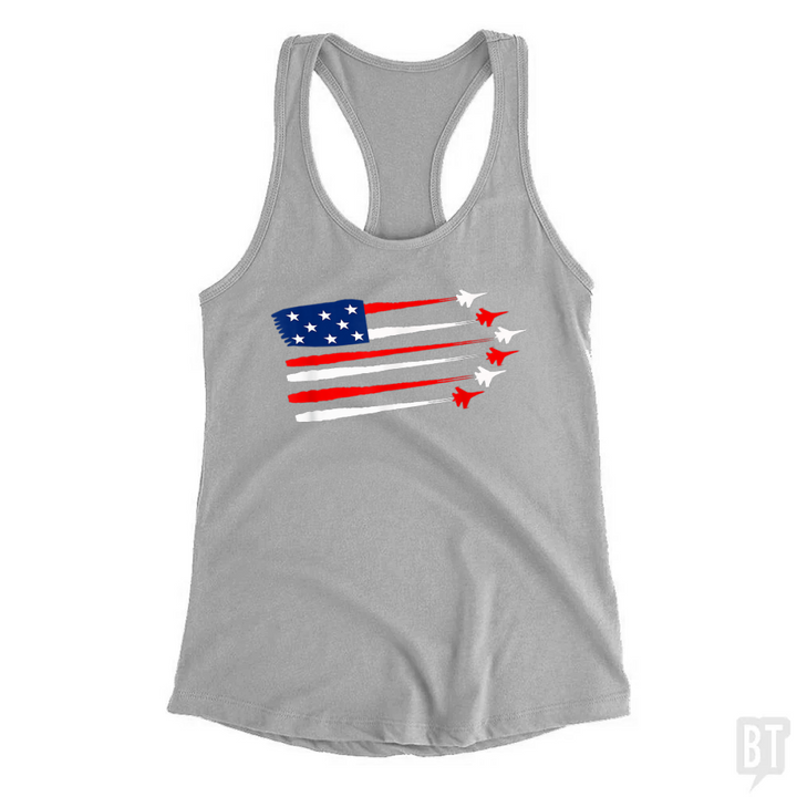 Fighter Jet American Tank Top