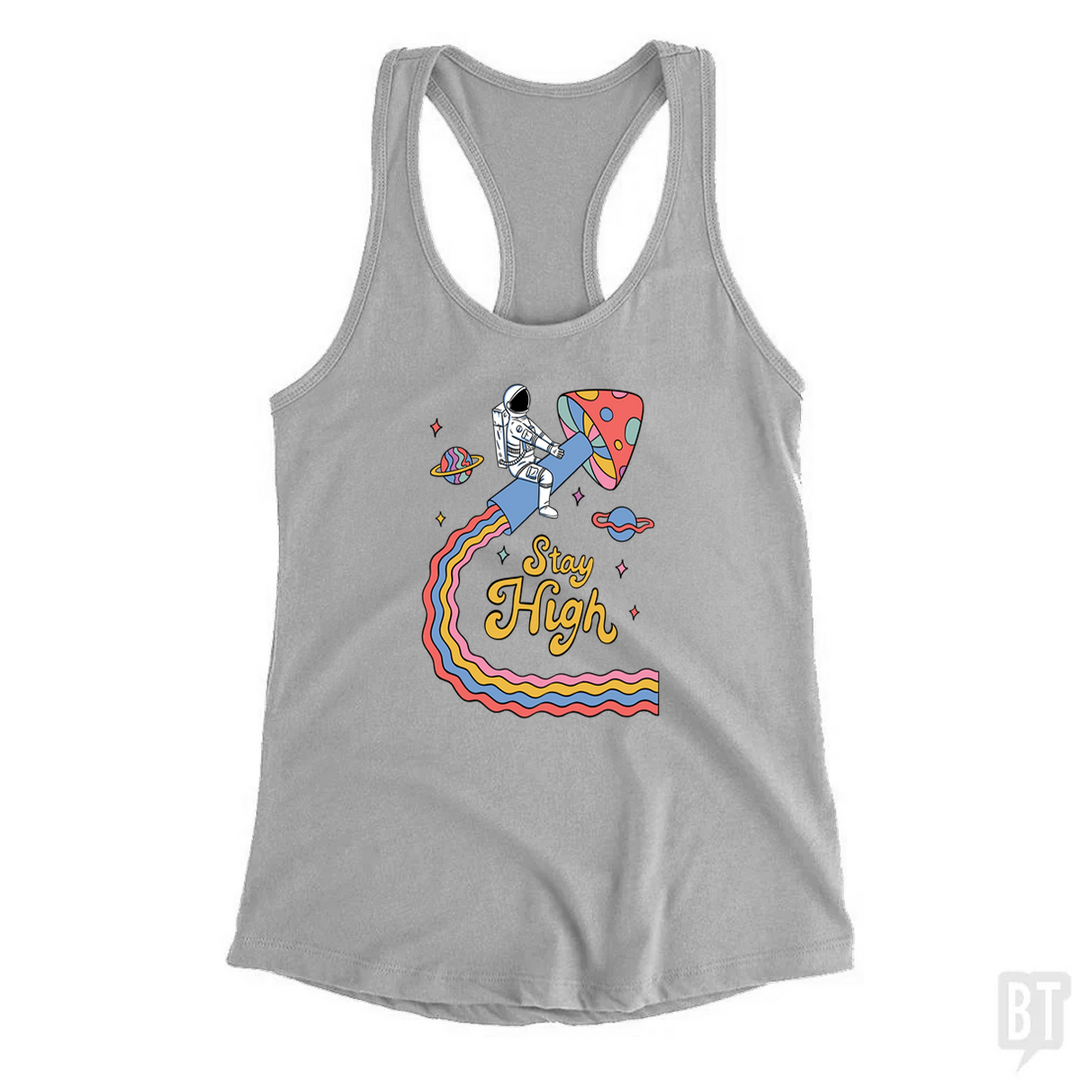 Stay High Astronaut Tank Top