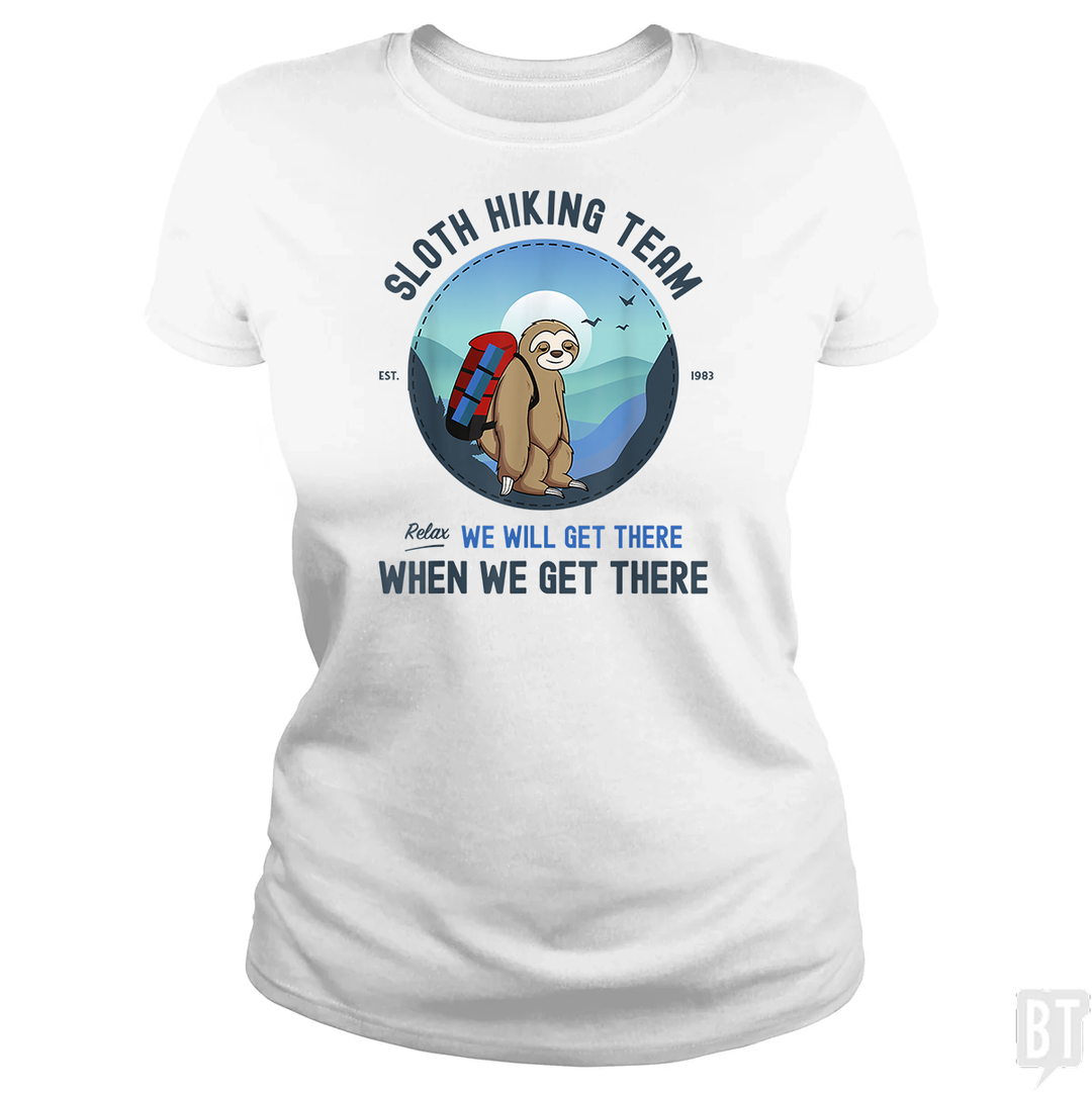 Funny Sloth Hiking Team