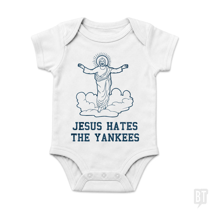 Jesus Hates the Yankees Baby One-Piece