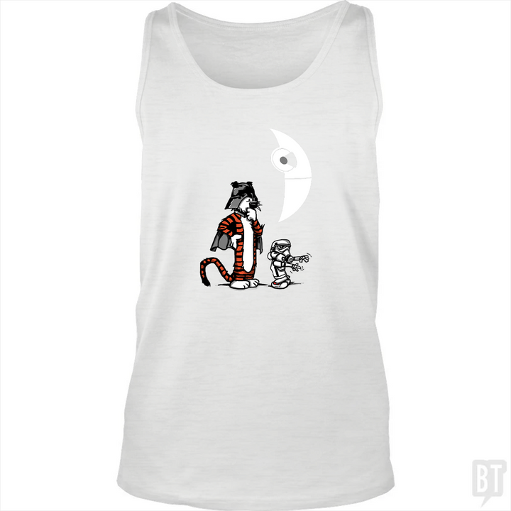Darth Hobbes and Calvin Trooper Tank Tops