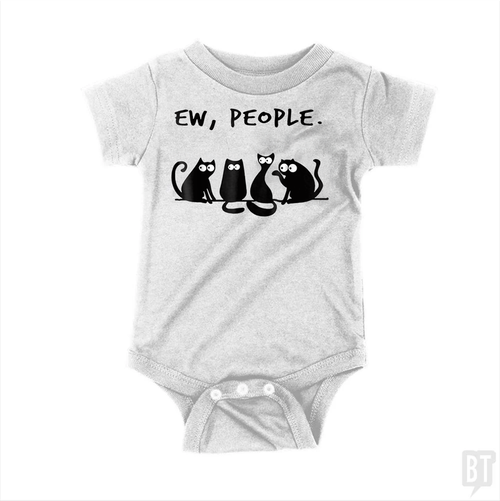 Funny Cat Ew, People Baby One-Piece
