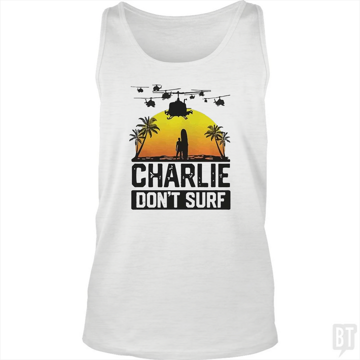 Charlie Don't Surf Summer Vacation Tank Top